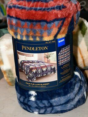 PENDLETON QUEEN FAUX FUR LUXE BLANKET